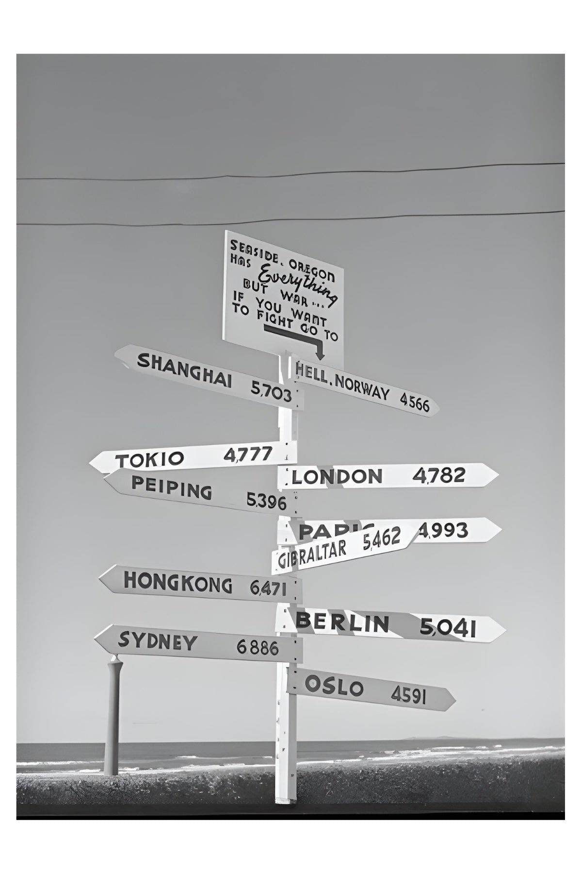 Seaside, Oregon Postal Card