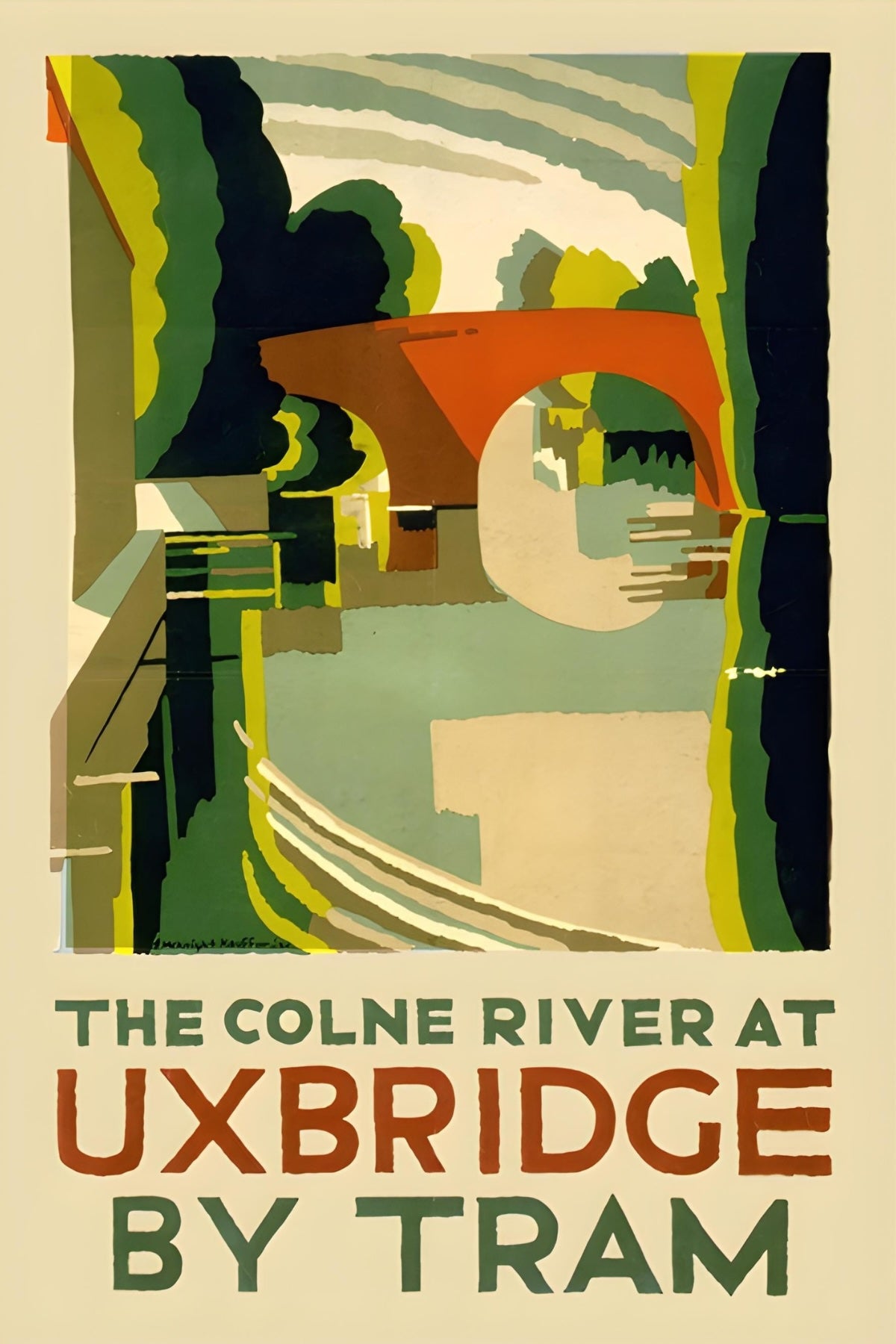 Uxbridge By Tram Postal Card