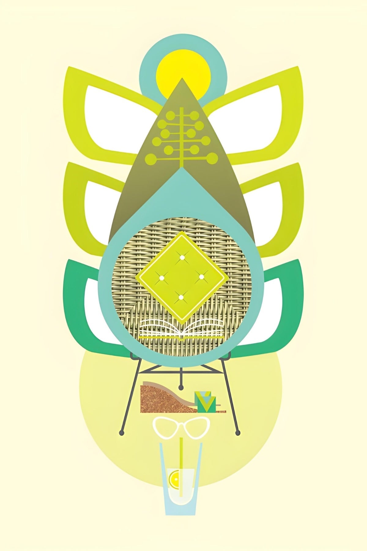 MCM Garden Postcard