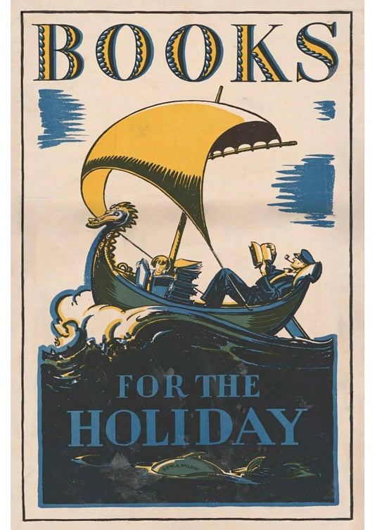 Books for the Holiday Postal Card