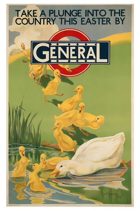 General Ducks Postal Card