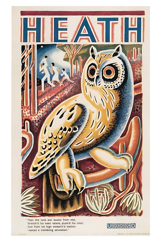 Heath Underground Postal Card