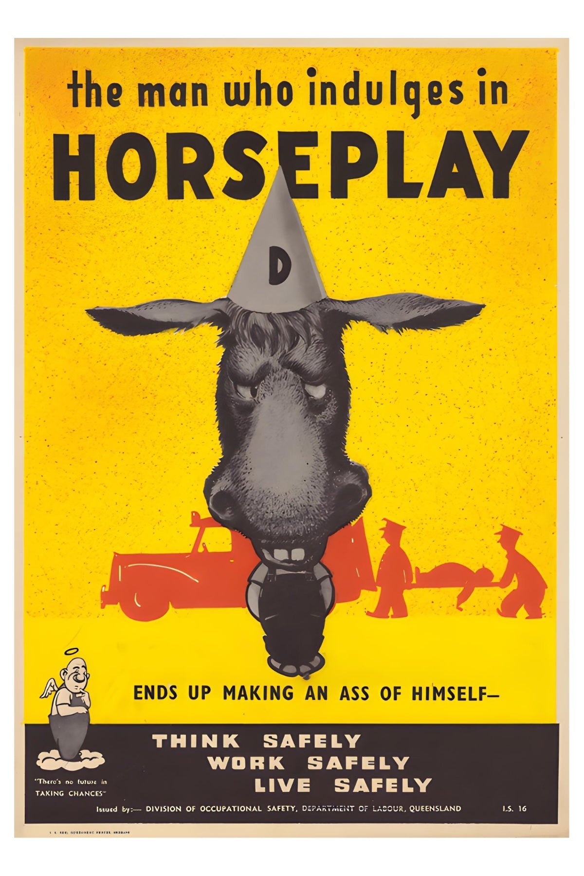 Horseplay WPA Postal Card