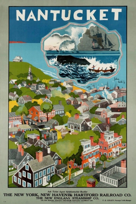 Nantucket NewYork, New Haven & Hartford Postal Card