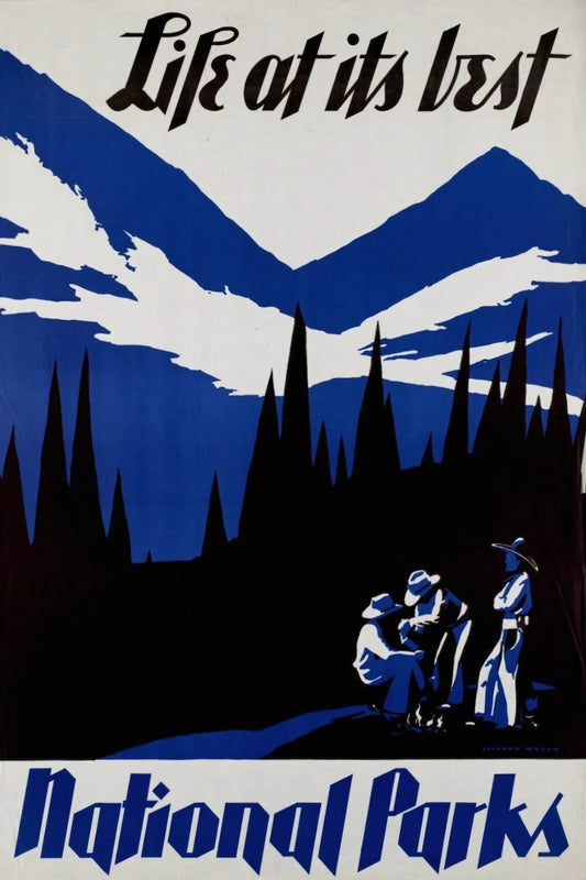 Das Leben in seinen besten Nationalparks Postkarte