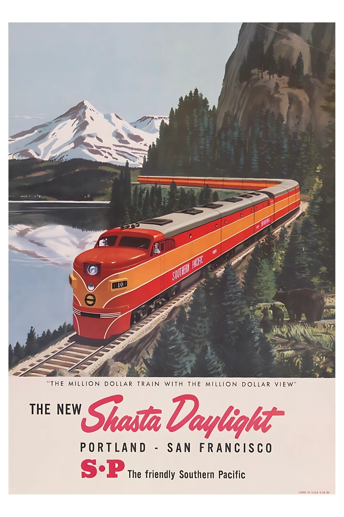 Shasta Daylight Postal Card