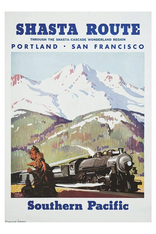 Shasta Route Southern Pacific Postal Card