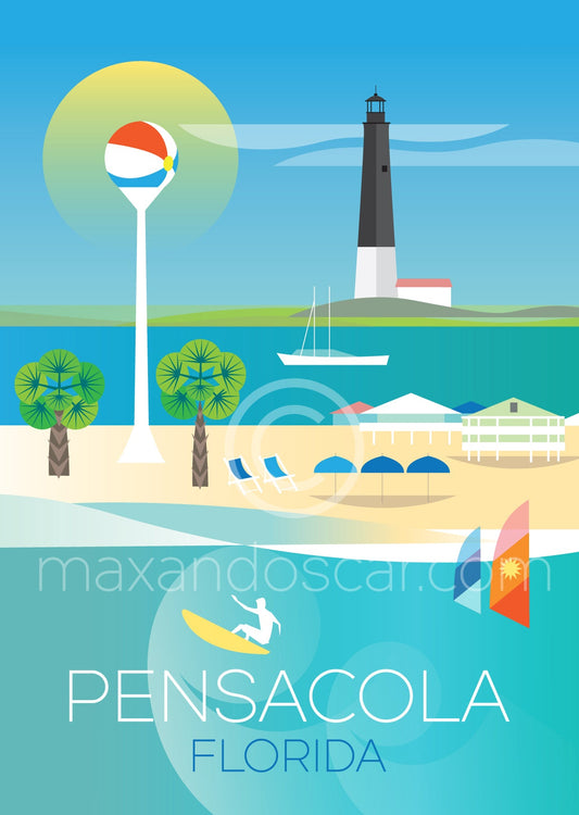 Pensacola, Florida Postkarte