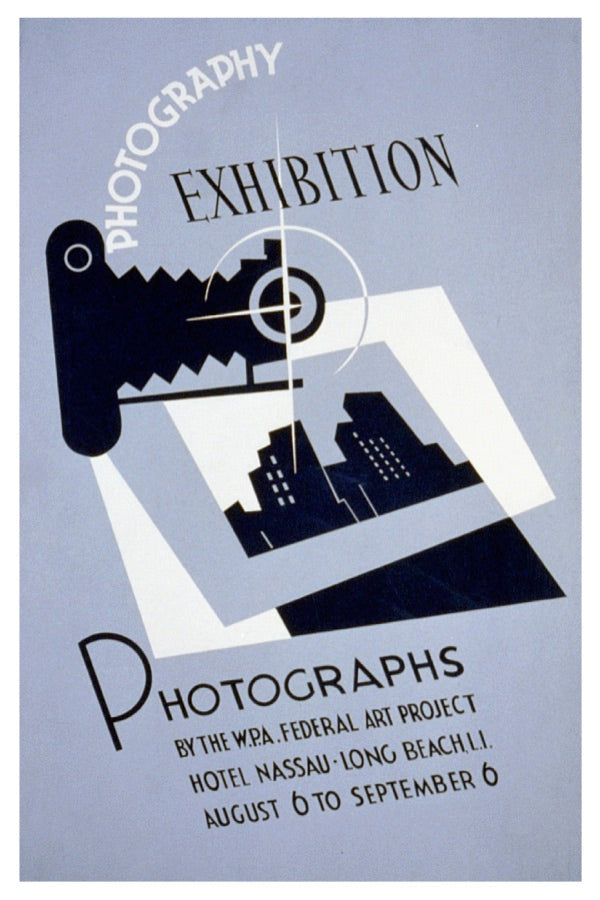 FOTOGRAFIE-AUSSTELLUNG WPA POSTKARTE