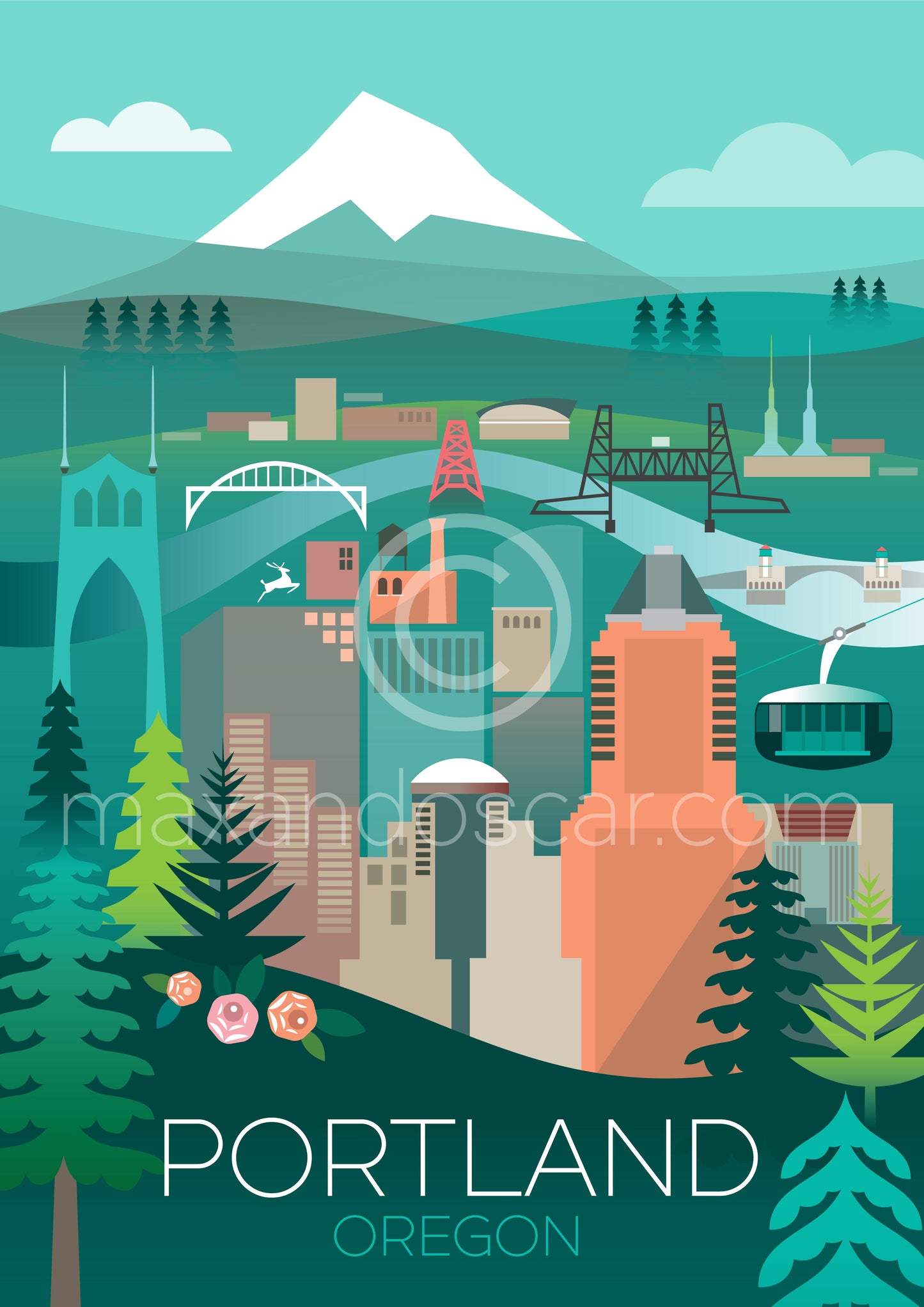PORTLAND, OREGON POSTCARD
