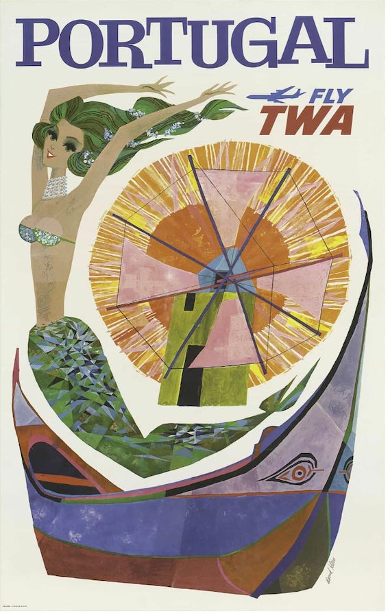 Portugal TWA Postal Card