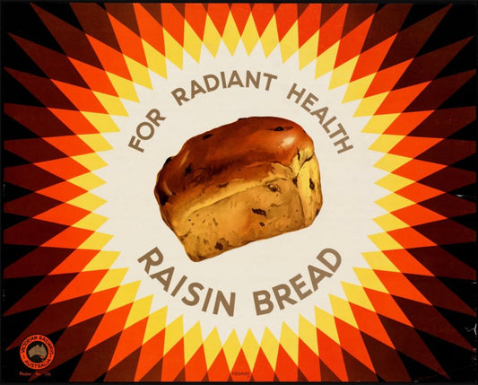 Raisin Bread for Radiant Health Postal Card