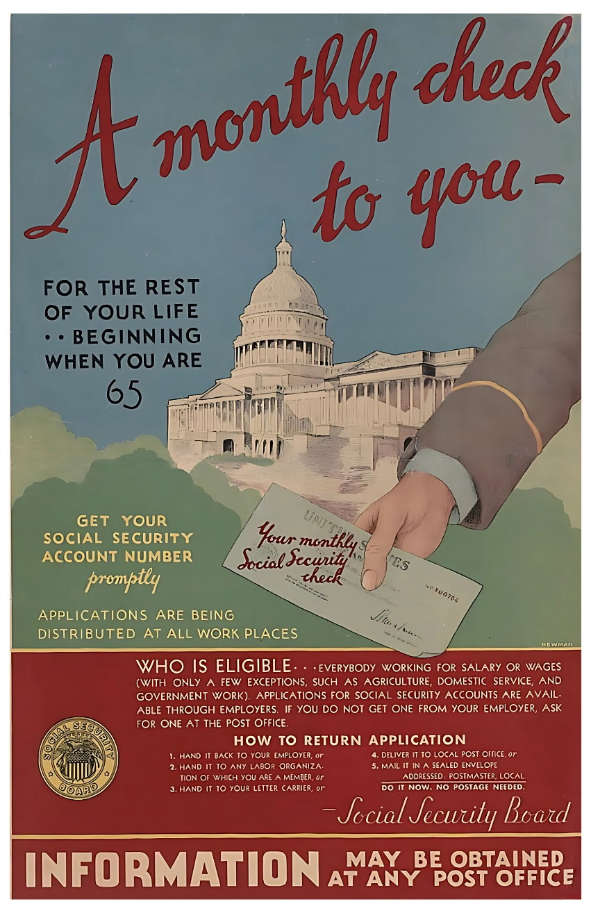 Social Security 1935 Postal Card