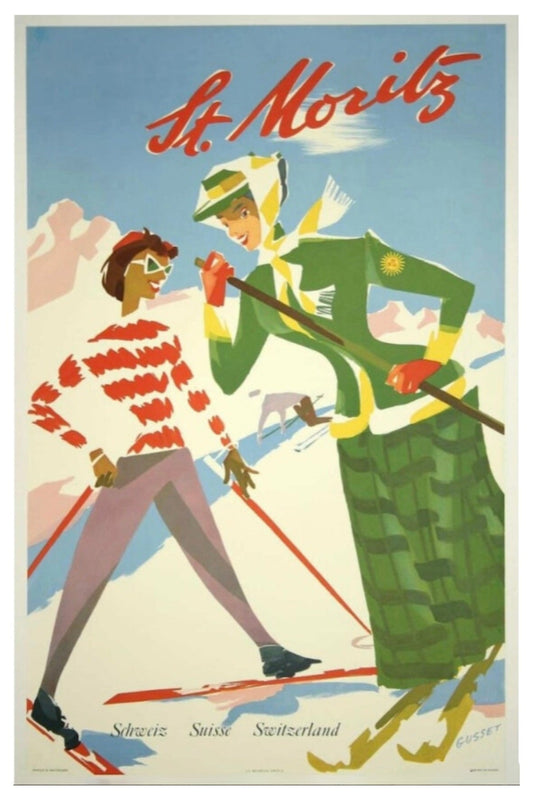 St. Moritz Postkarte