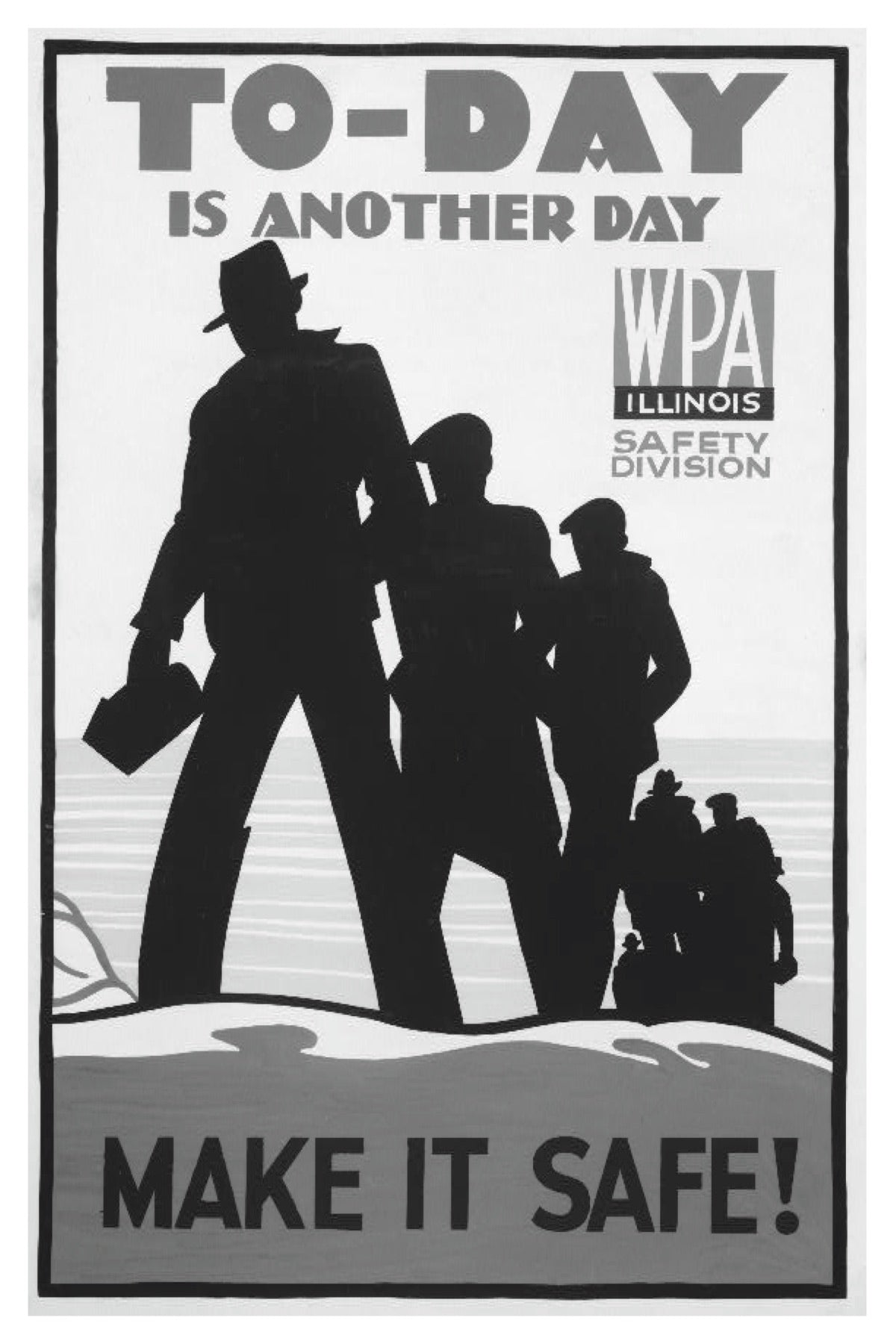 HEUTE IST EIN WEITERER TAG WPA-POSTKARTE