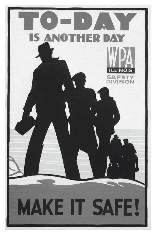 HEUTE IST EIN WEITERER TAG WPA-POSTKARTE