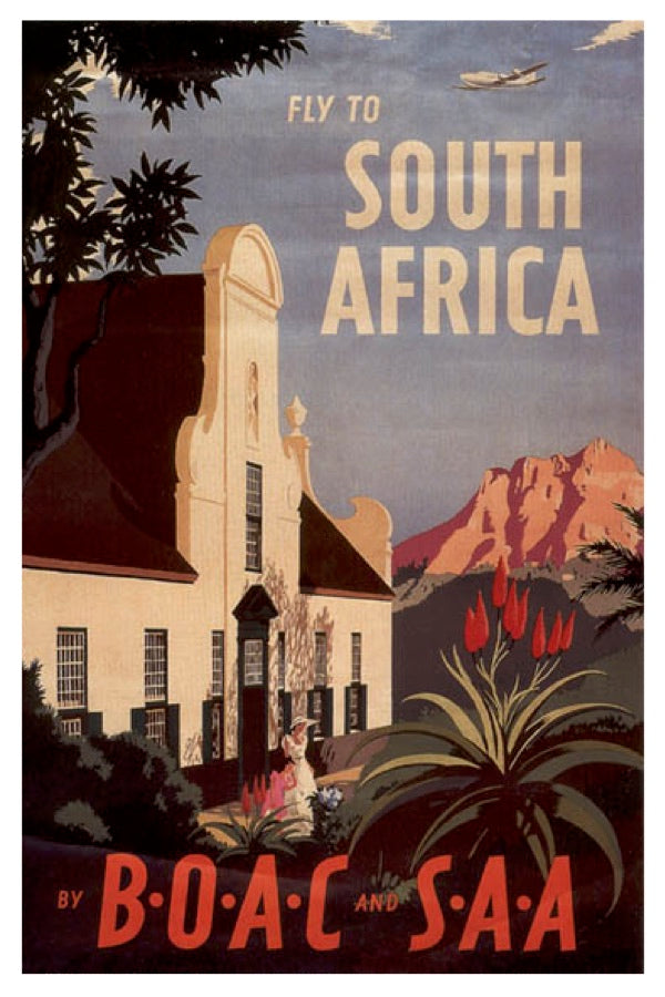 SÜDAFRIKA BOAC SAA POSTKARTE