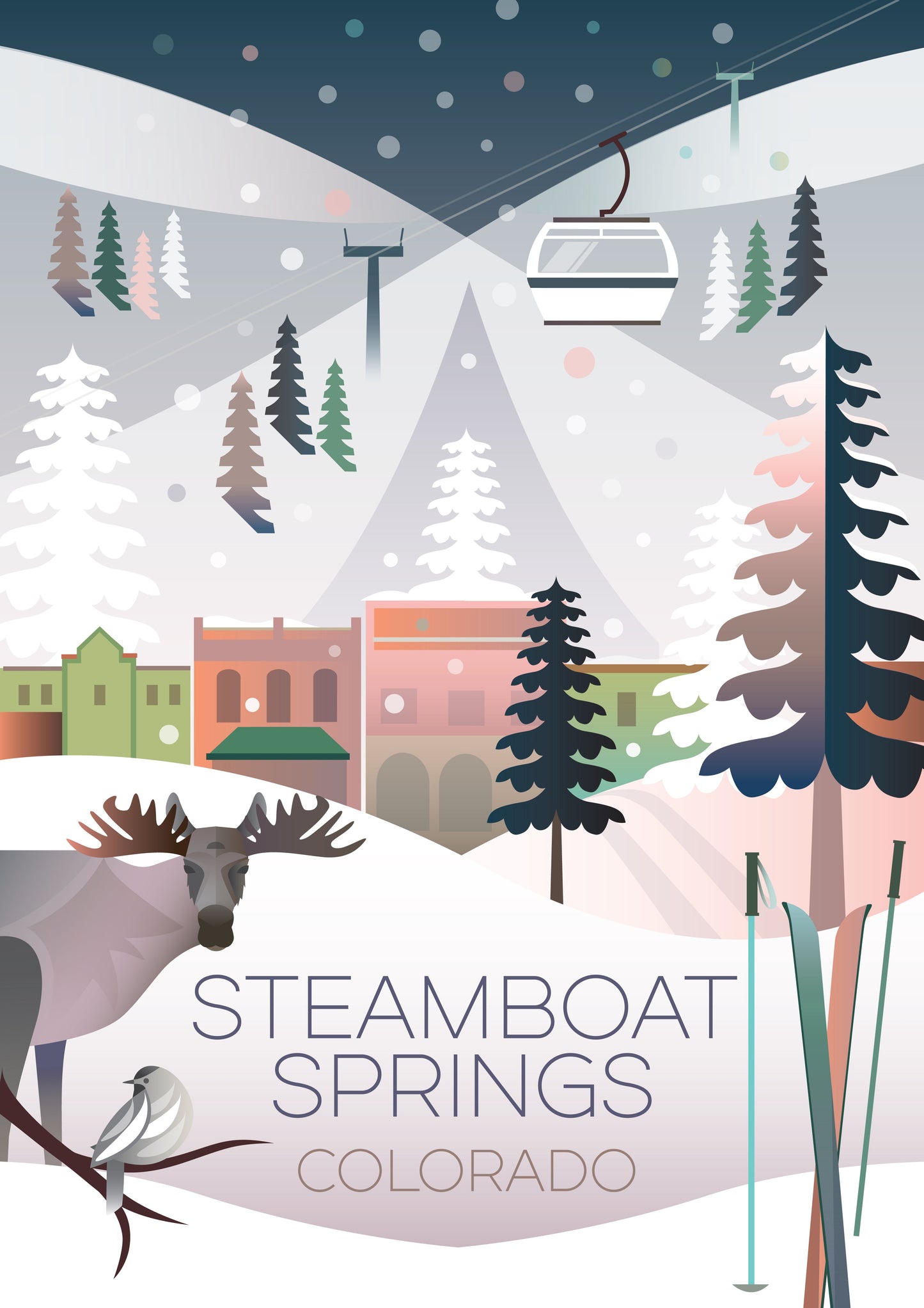 Steamboat Springs (Winter) Postkarte