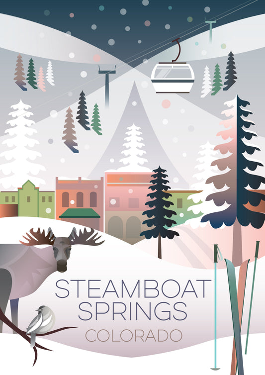 Steamboat Springs (Winter) Postkarte