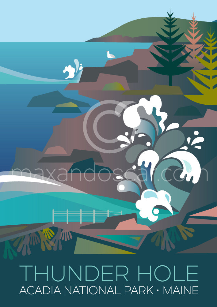 LTP - Acadia National Park, Thunder Hole Postcard