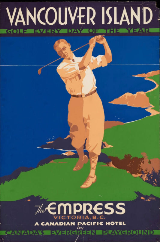 Vancouver Island Golf Postkarte
