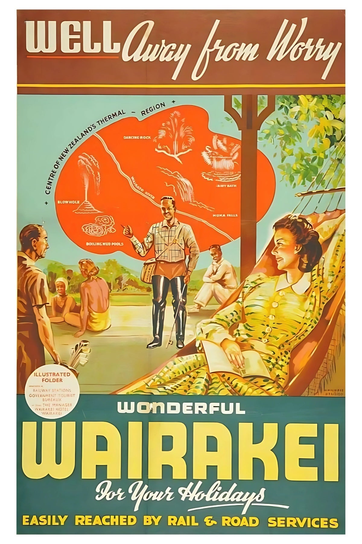 Wairakei Postal Card