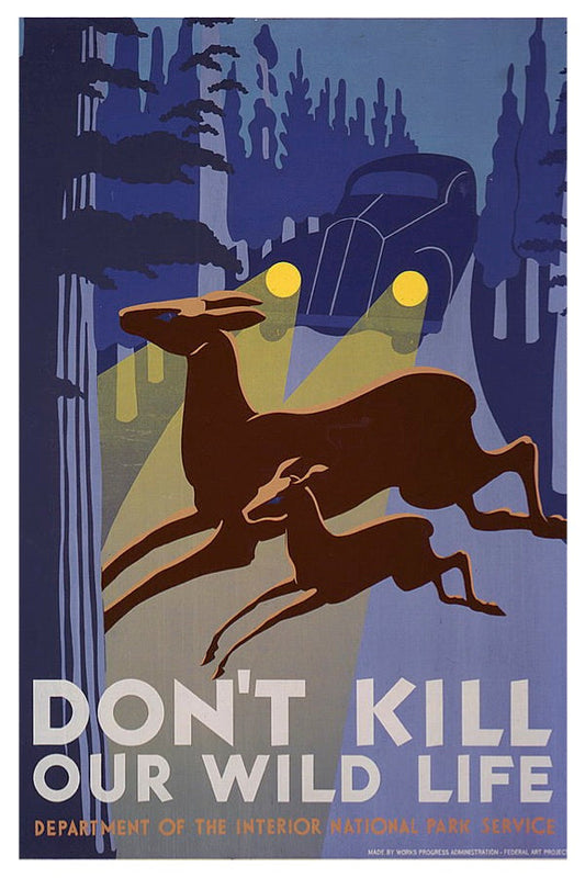 TÖTEN SIE UNSERE WILDTIERE NICHT WPA-POSTKARTE