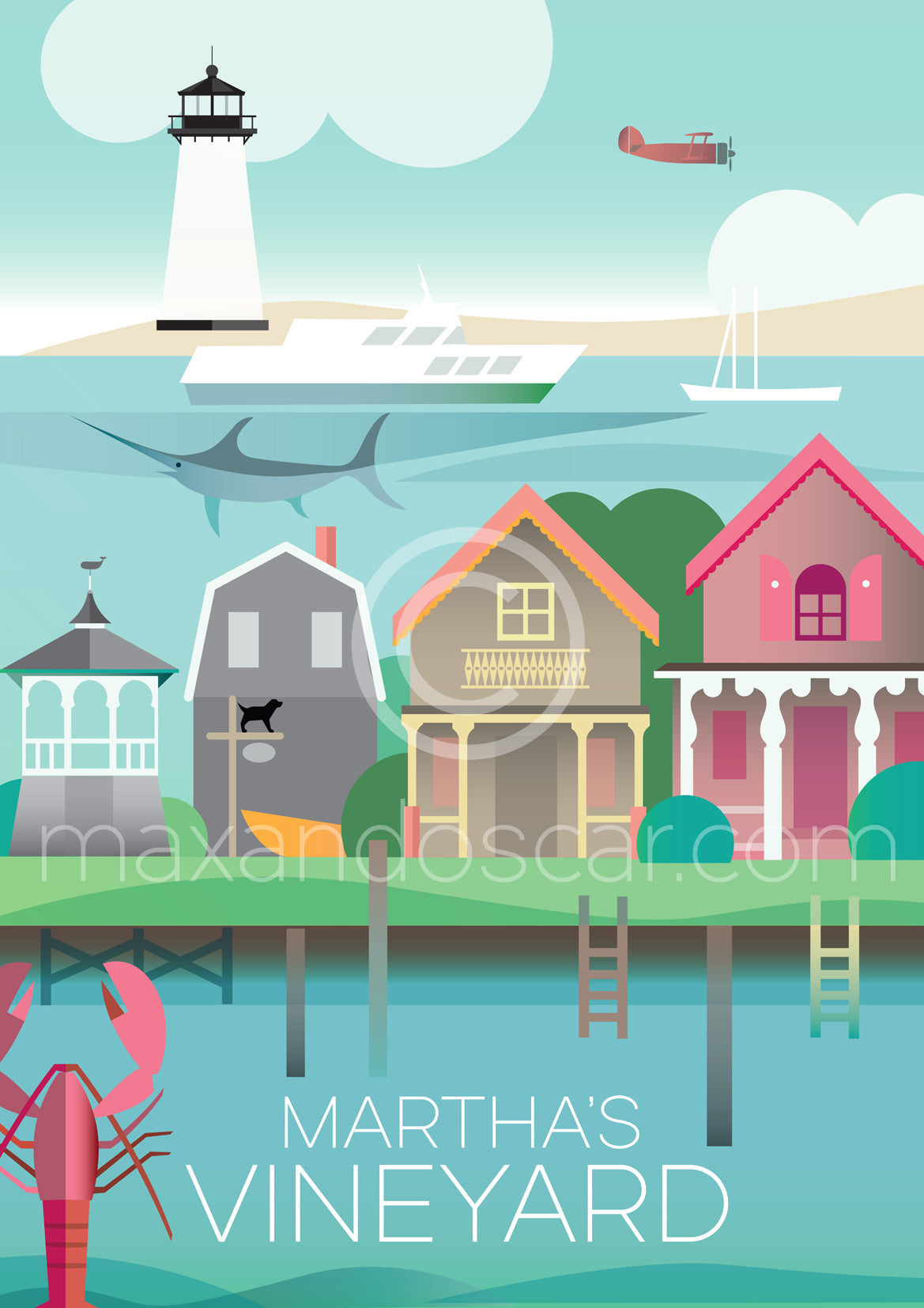 MARTHA'S VINEYARD POSTKARTE