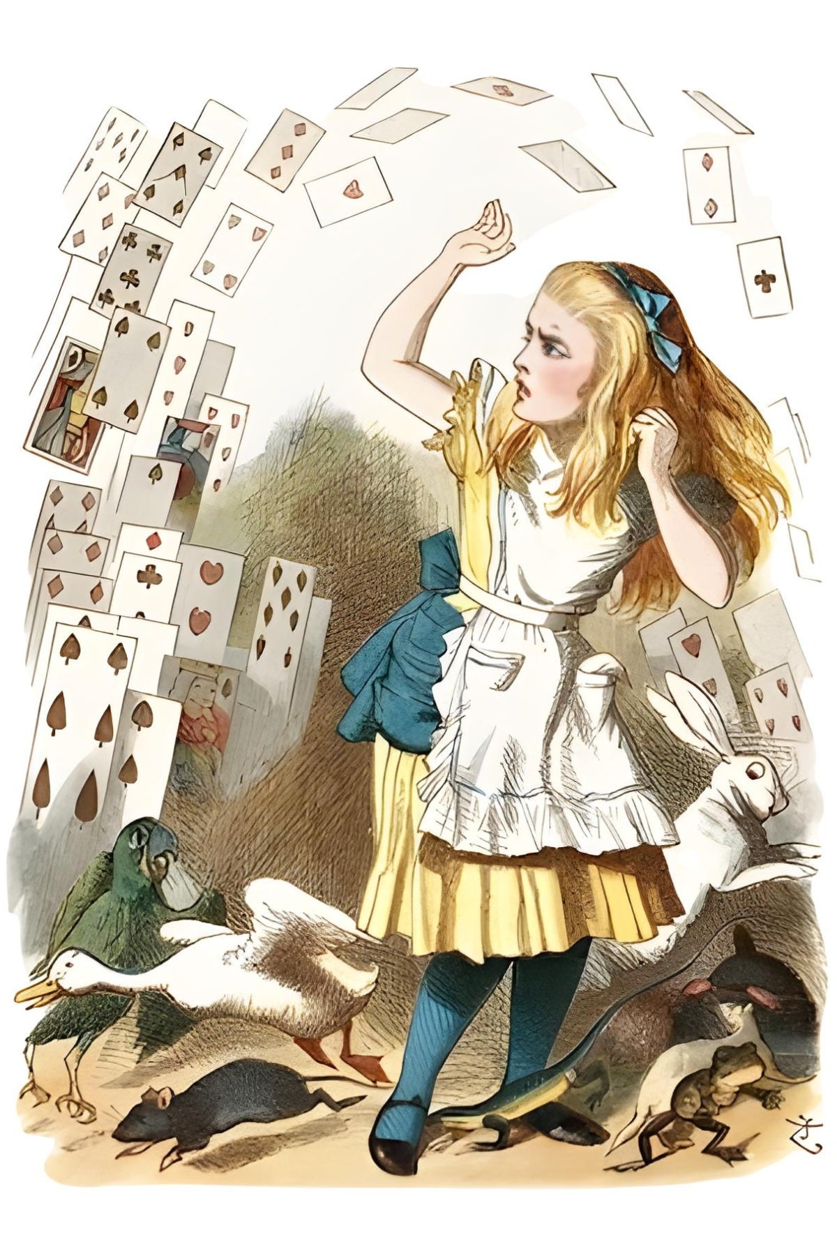 Alice & Cards Postal Card
