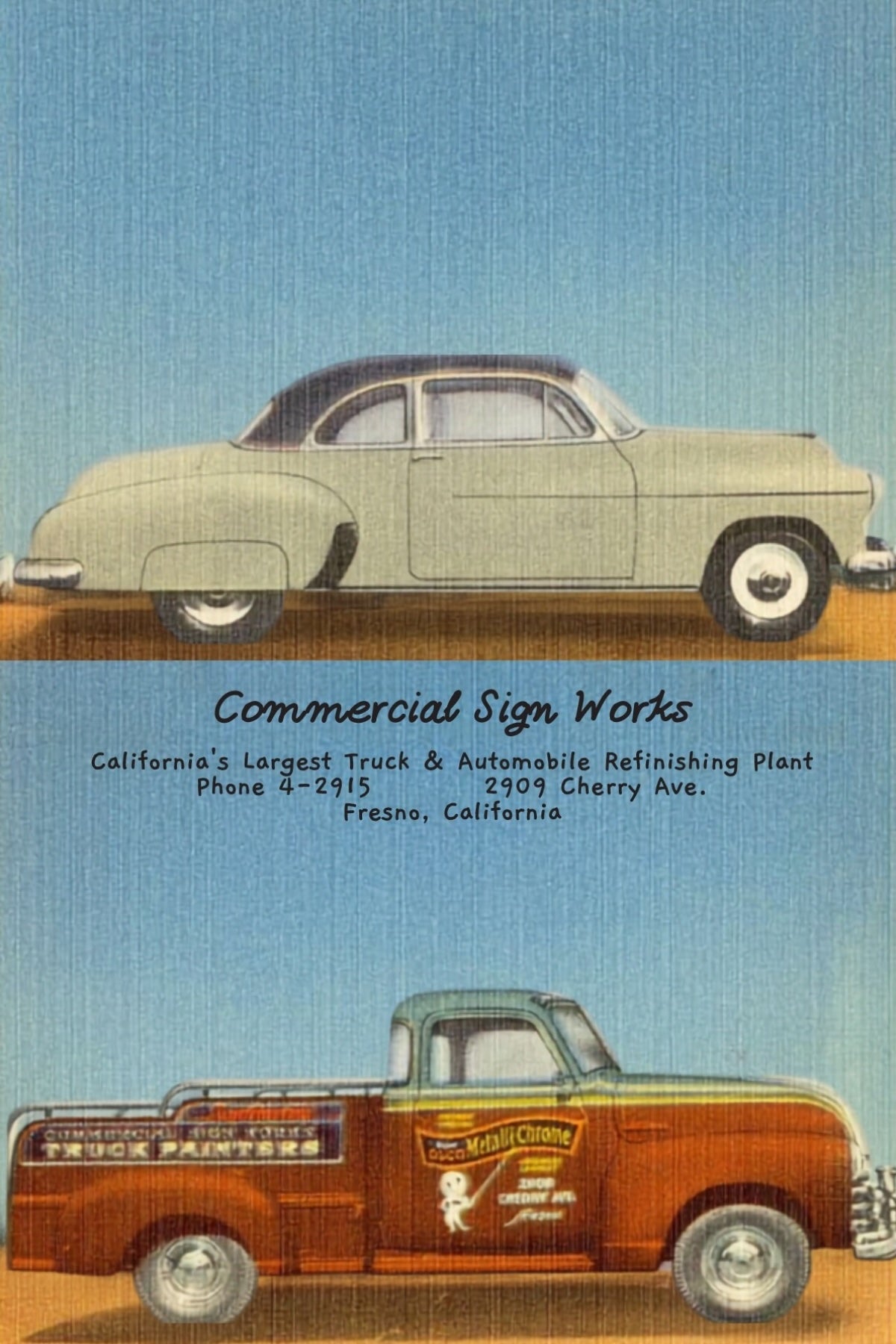 Commercial Sign Works Postal Card