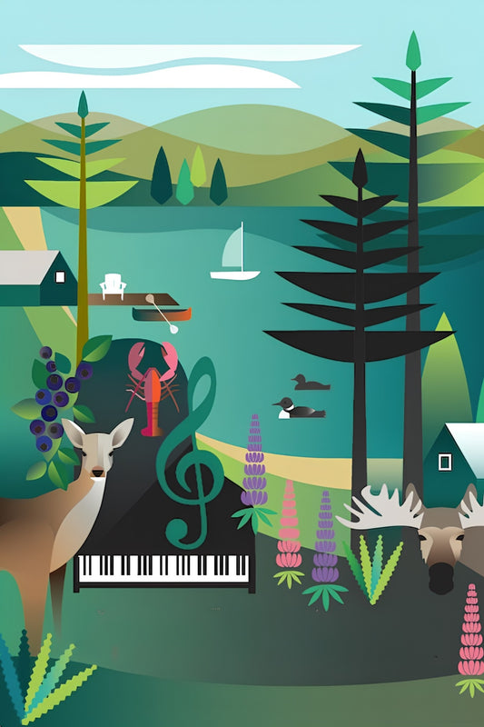 Sights & Sounds of Summer Postcard