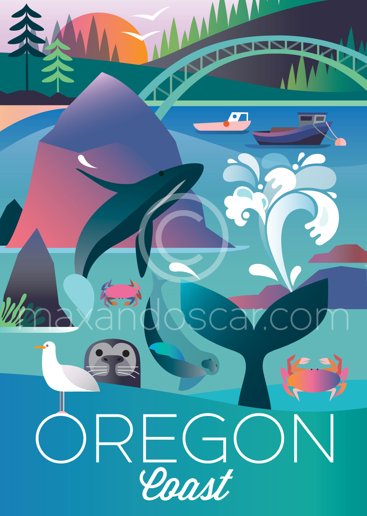 OREGON COAST POSTCARD