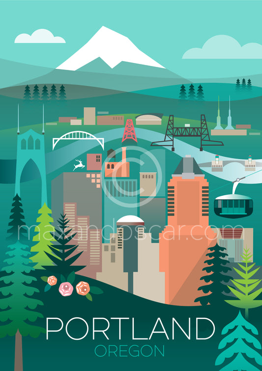 PORTLAND, OREGON POSTCARD